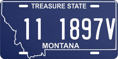 MT license plate 111897V