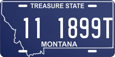MT license plate 111899T