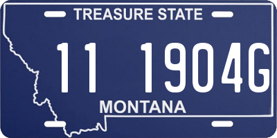 MT license plate 111904G
