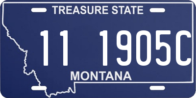 MT license plate 111905C