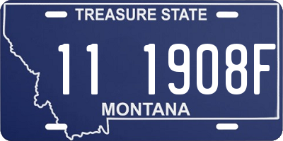 MT license plate 111908F