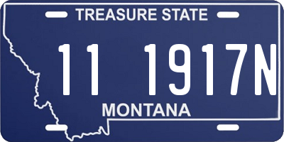 MT license plate 111917N