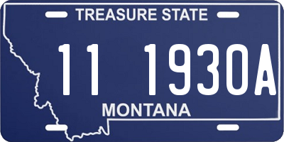 MT license plate 111930A