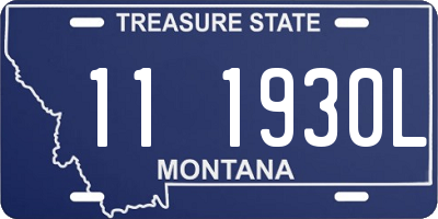 MT license plate 111930L