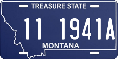 MT license plate 111941A