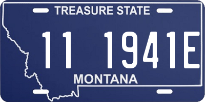 MT license plate 111941E