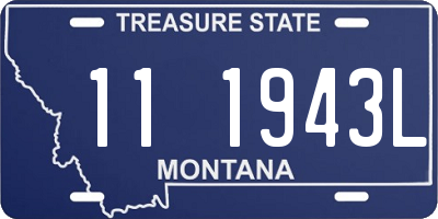 MT license plate 111943L