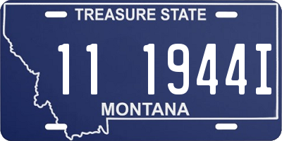 MT license plate 111944I