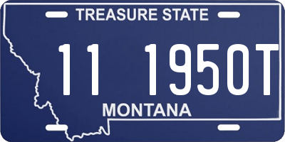 MT license plate 111950T