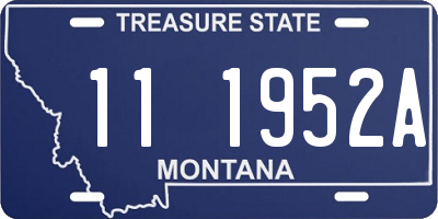 MT license plate 111952A