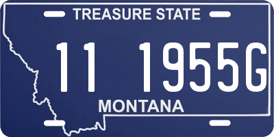 MT license plate 111955G