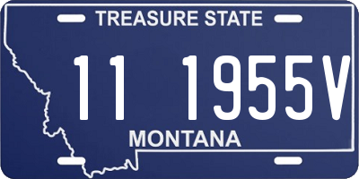 MT license plate 111955V