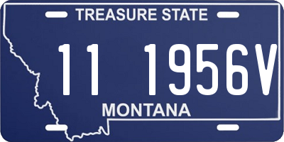 MT license plate 111956V