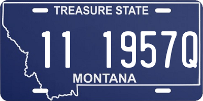 MT license plate 111957Q