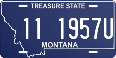 MT license plate 111957U
