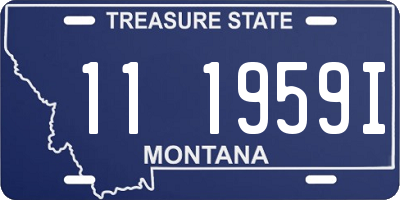 MT license plate 111959I