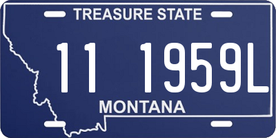 MT license plate 111959L