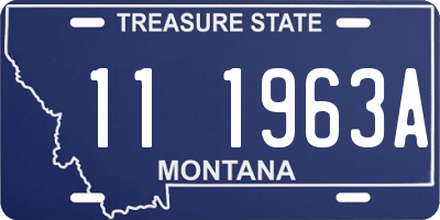 MT license plate 111963A