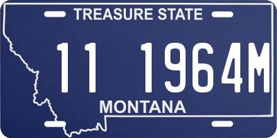 MT license plate 111964M