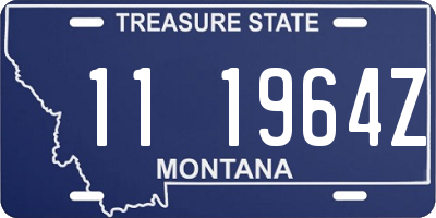MT license plate 111964Z