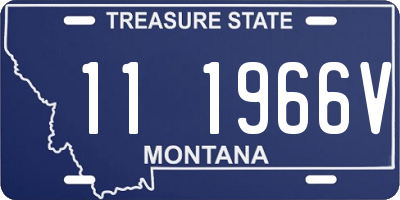 MT license plate 111966V