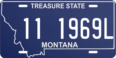 MT license plate 111969L