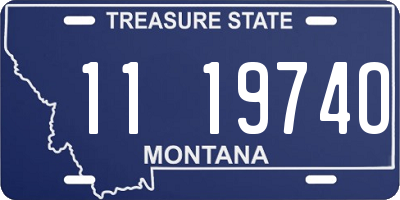 MT license plate 111974O