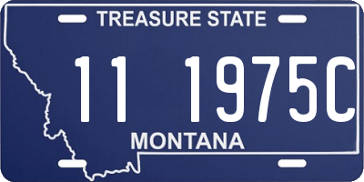 MT license plate 111975C