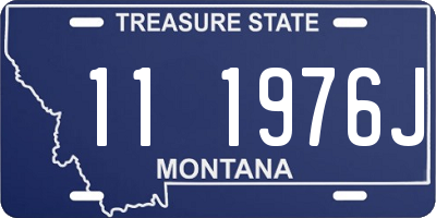 MT license plate 111976J