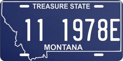 MT license plate 111978E