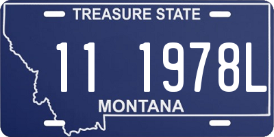 MT license plate 111978L