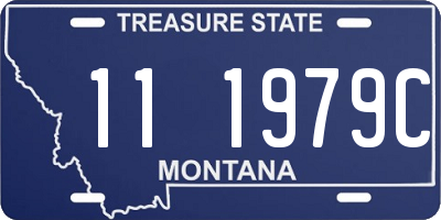 MT license plate 111979C