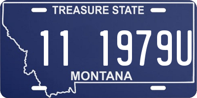 MT license plate 111979U