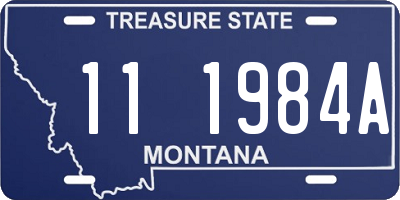 MT license plate 111984A