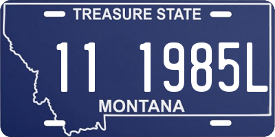 MT license plate 111985L