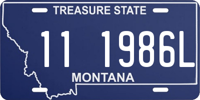 MT license plate 111986L