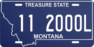 MT license plate 112000L