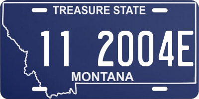 MT license plate 112004E