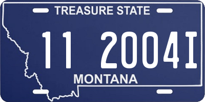 MT license plate 112004I