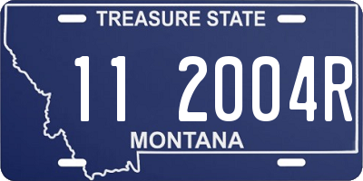 MT license plate 112004R