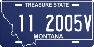 MT license plate 112005V