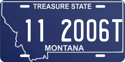 MT license plate 112006T