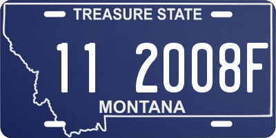 MT license plate 112008F