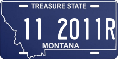 MT license plate 112011R