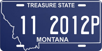 MT license plate 112012P