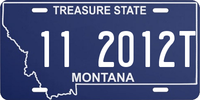 MT license plate 112012T