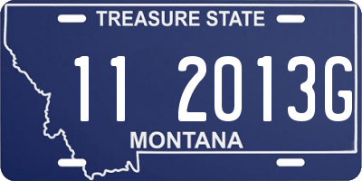 MT license plate 112013G