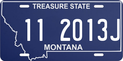 MT license plate 112013J