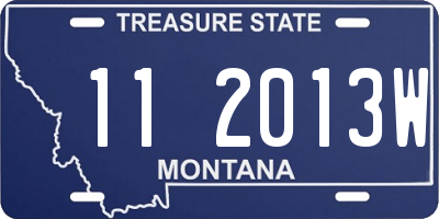 MT license plate 112013W