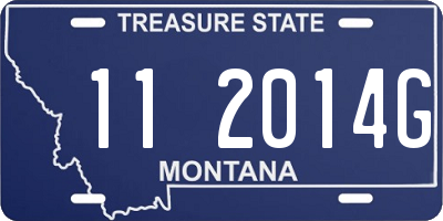MT license plate 112014G